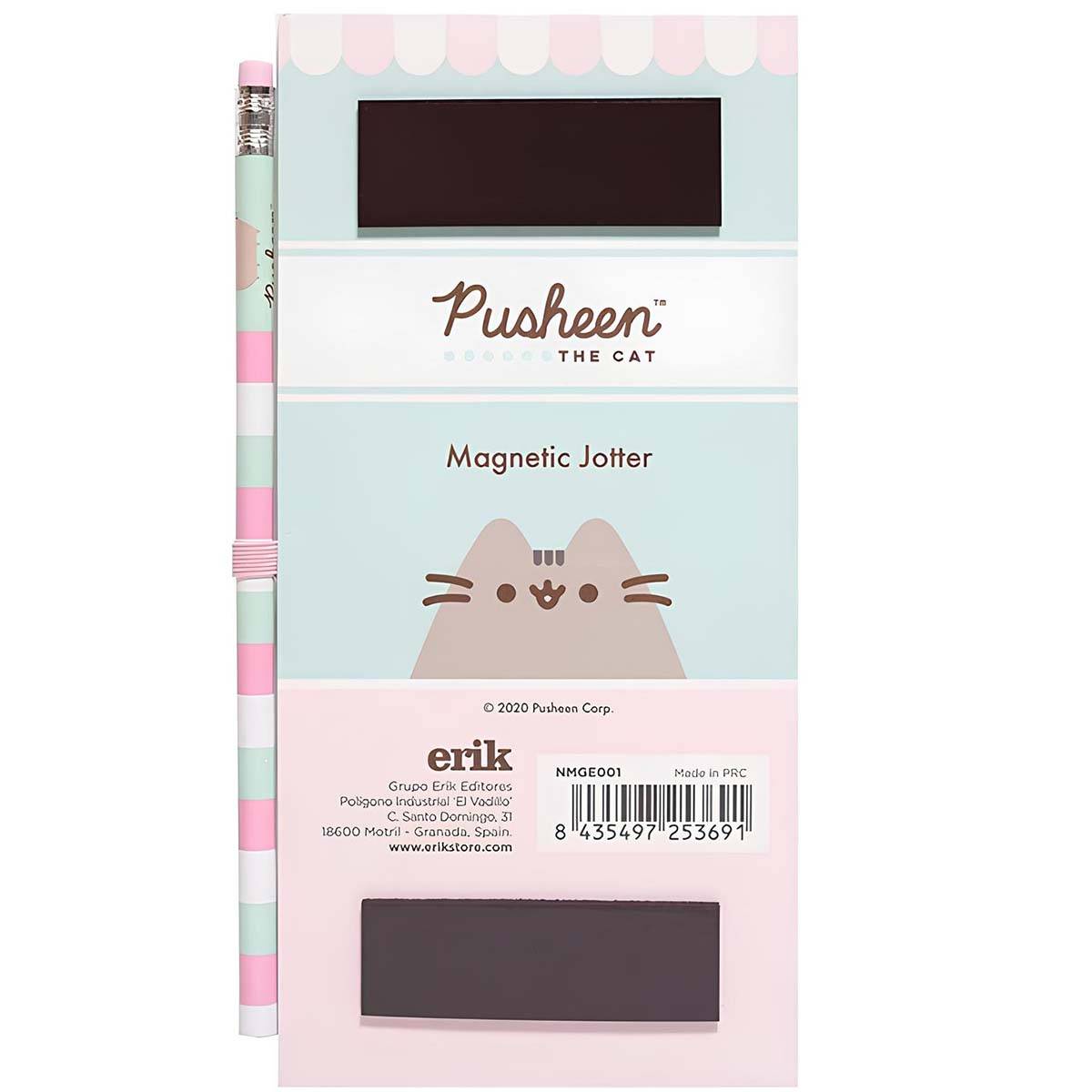 Bloc-Notes Magnétique Liste de Courses avec Crayon et Design Chat-2