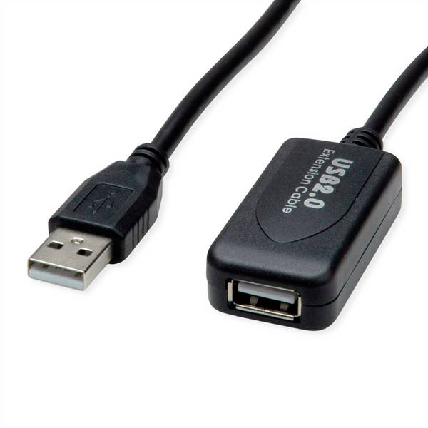 Secomp ordinateur Rallonge  STANDARD USB 2.0 Verlängerung, aktiv, mi 5.00 m