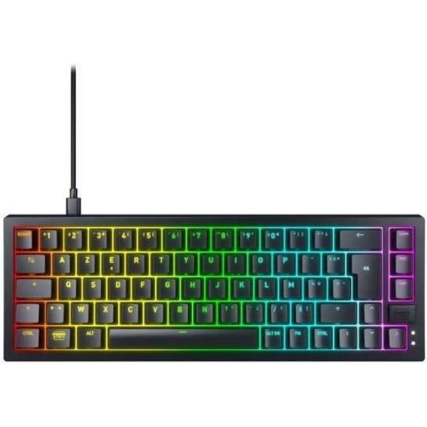 CHERRY K5V2 Compact, Avec fil, USB, Clavier mécanique, AZERTY, LED RGB, Noir