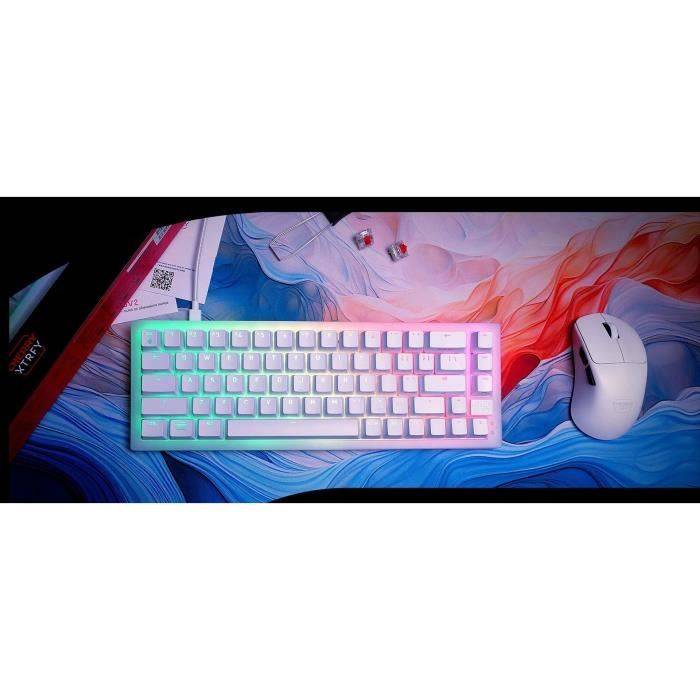 CHERRY K5V2 Compact, Avec fil, USB, Clavier mécanique, AZERTY, LED RGB, Noir-1