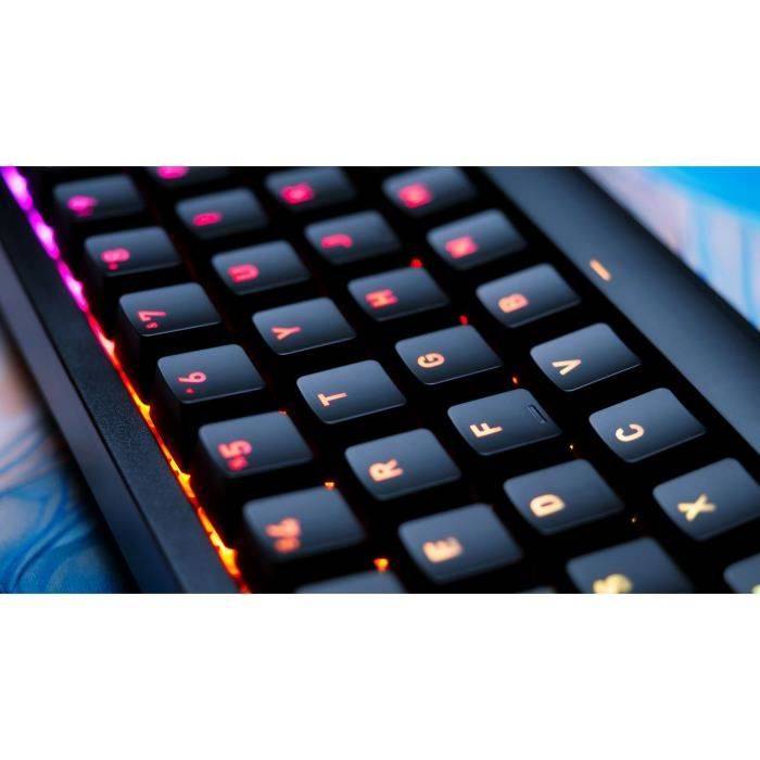 CHERRY K5V2 Compact, Avec fil, USB, Clavier mécanique, AZERTY, LED RGB, Noir-2