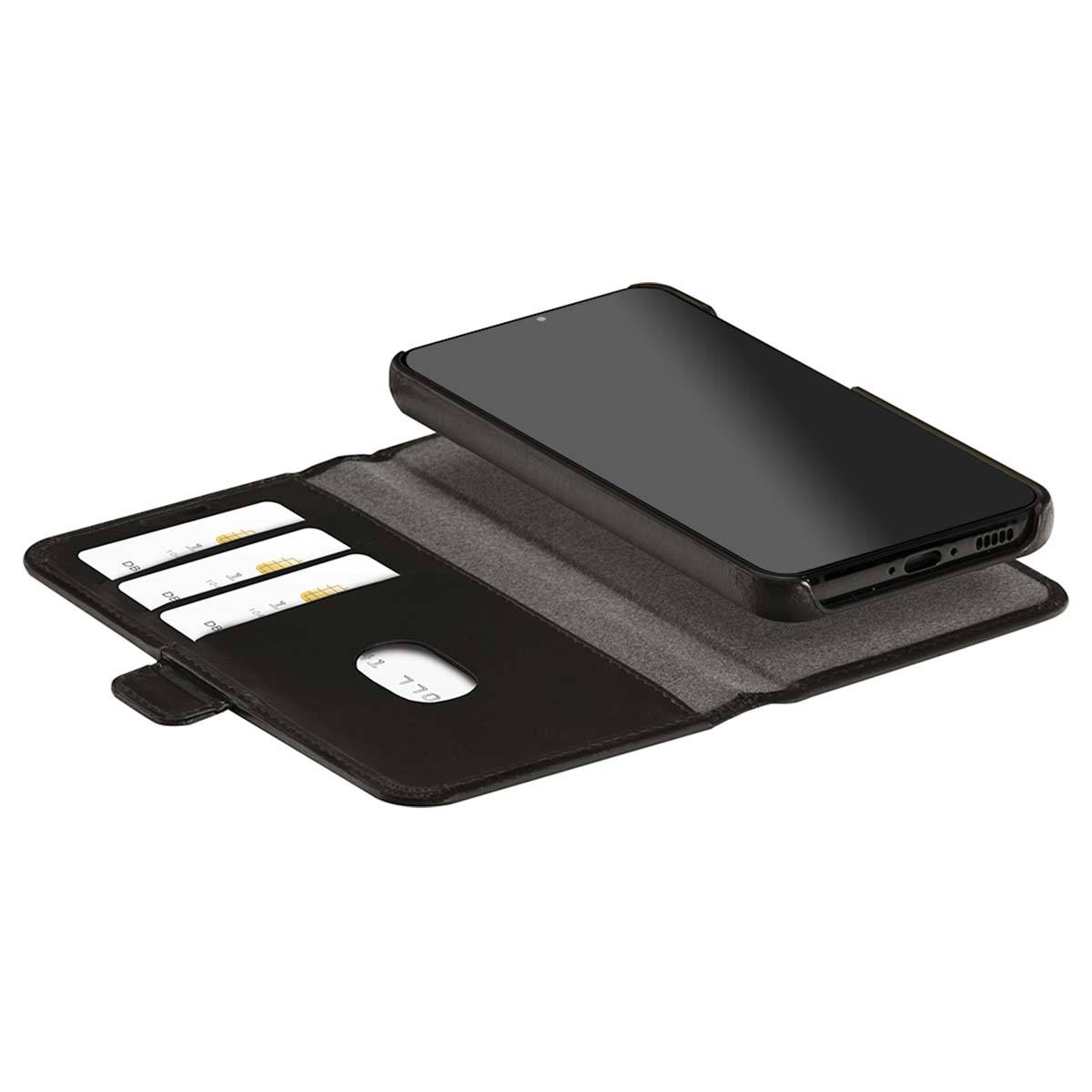 Étui pour Galaxy S24 Folio 2 en 1 Modèle Lynge en Cuir avec Porte-Cartes-1