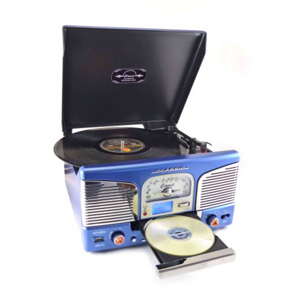 Chaîne Hifi Rétro platine vinyle Multifonction UK