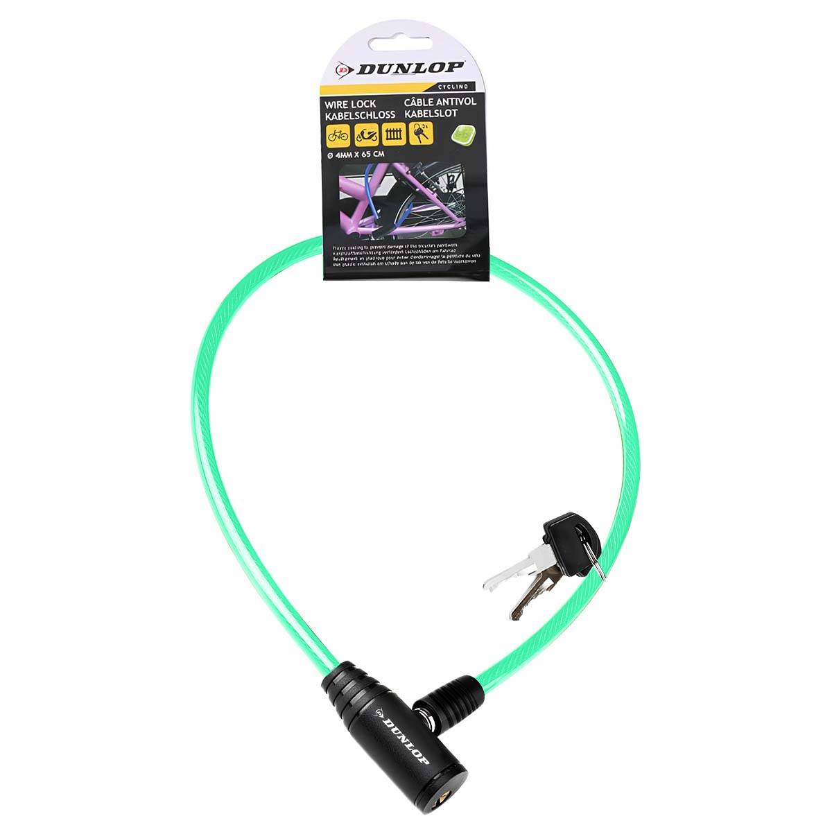 Câble Antivol pour Vélo Serrure à Clé Sécurité Optimal-4