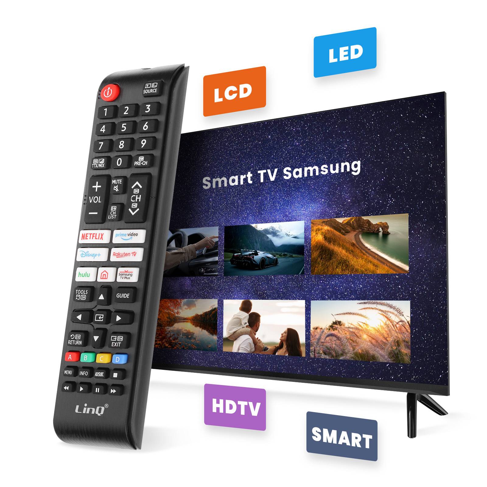 Télécommande Universelle pour Téléviseur Samsung avec Portée 8m-2