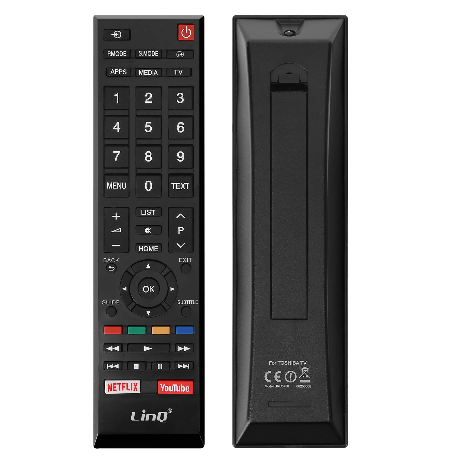 Télécommande Universelle pour Téléviseur Toshiba avec Portée 8m-1