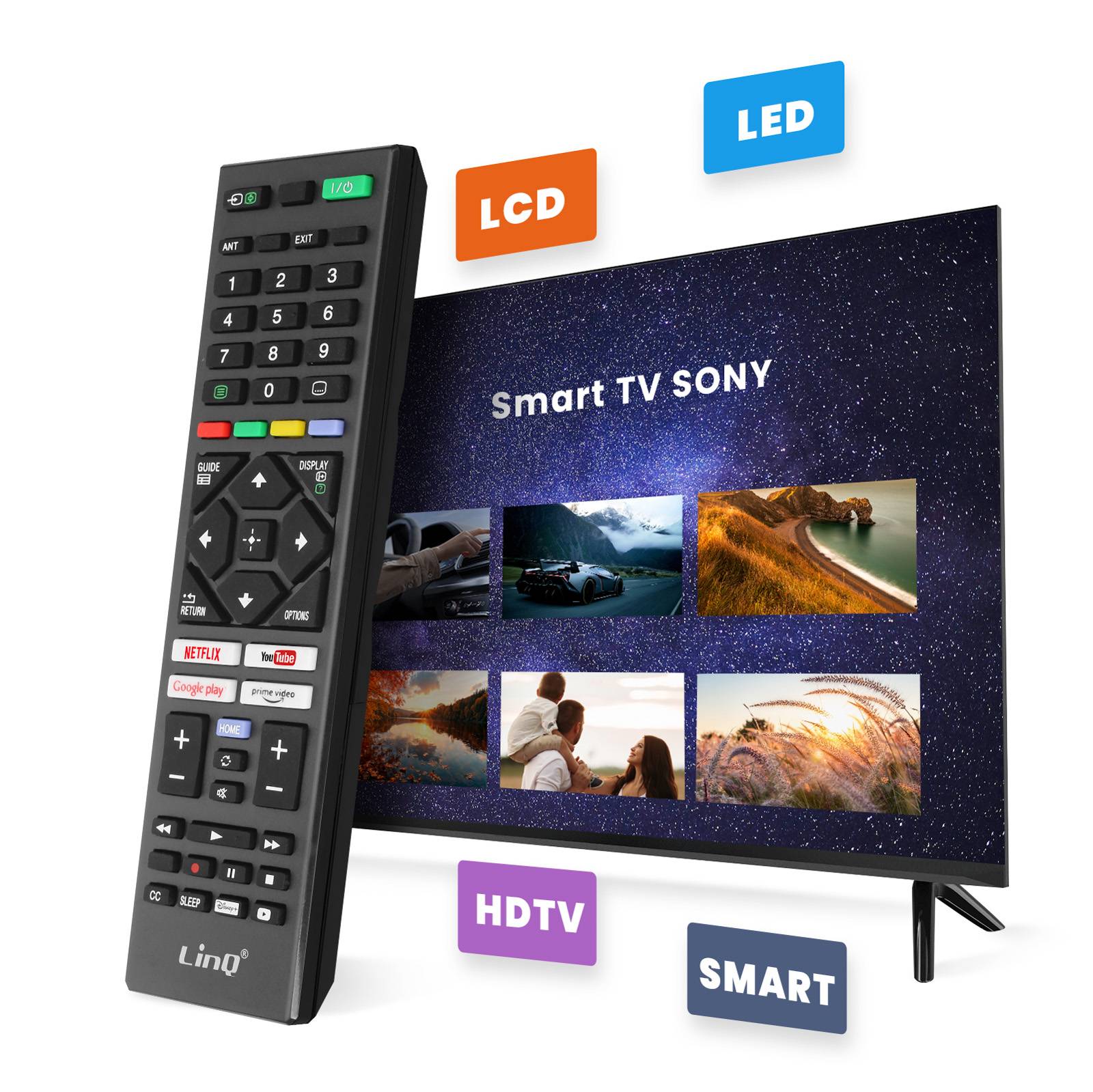 Télécommande Universelle pour Téléviseur Sony avec Portée 8m-2