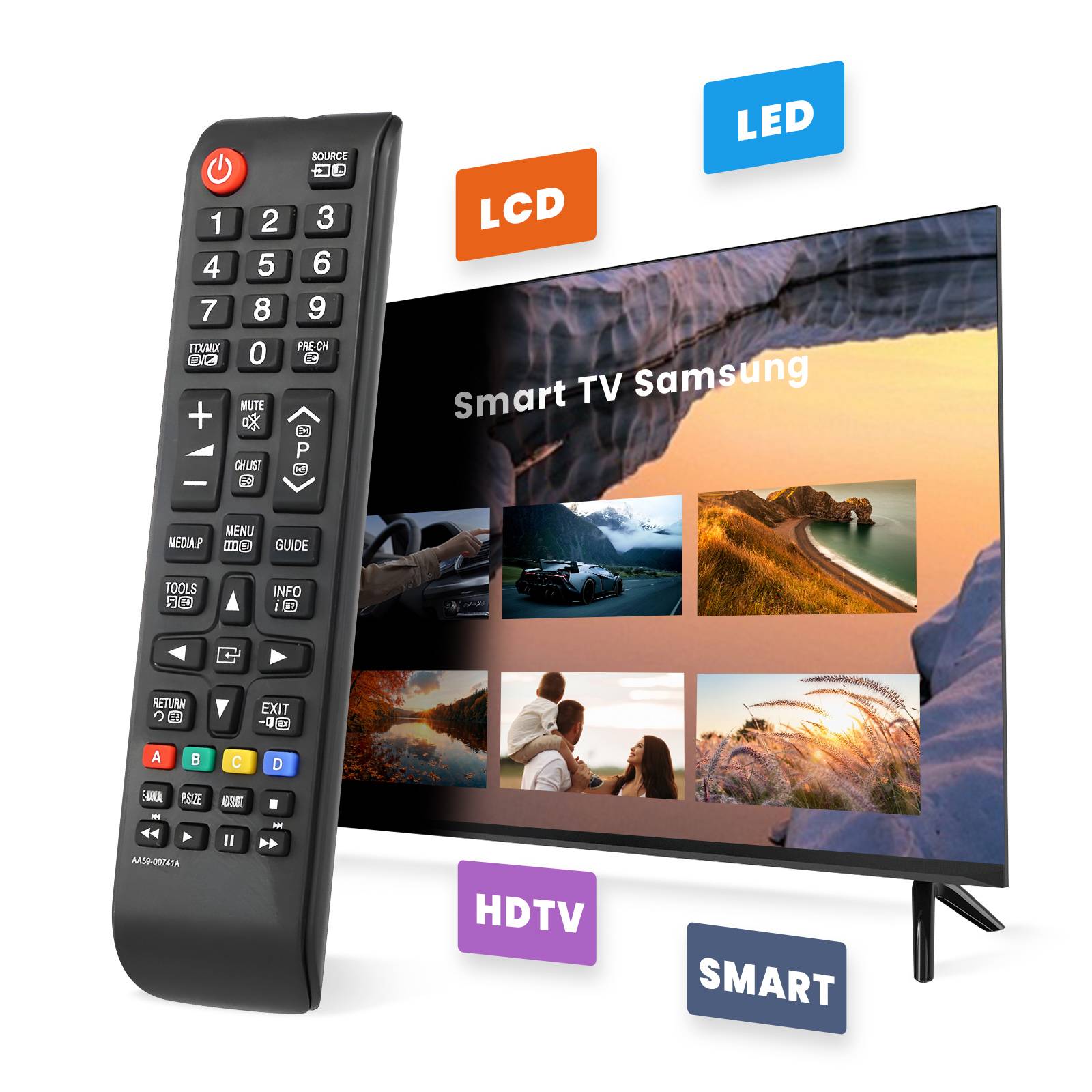 Télécommande Universelle pour Téléviseur Samsung avec portée 8m-2