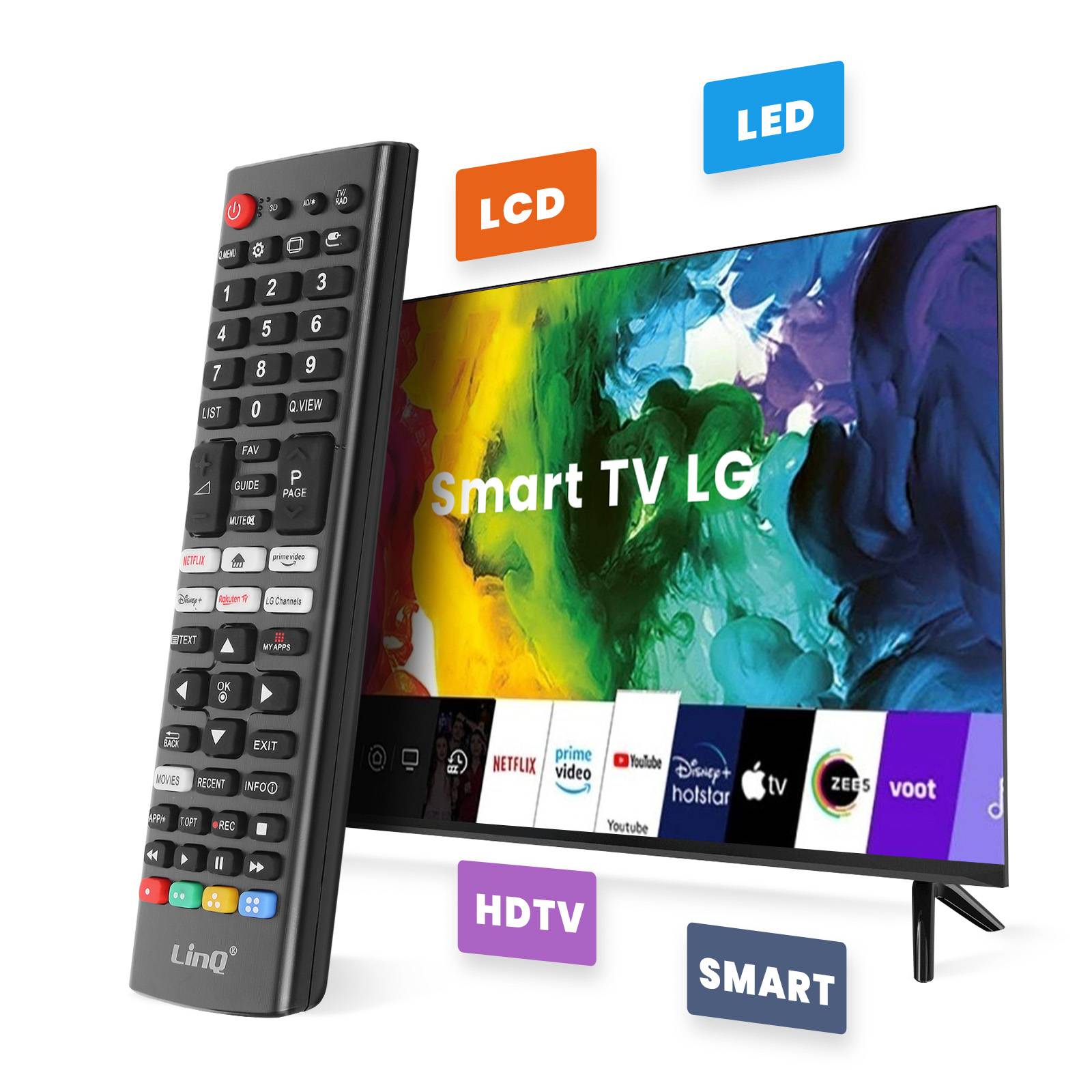 Télécommande Universelle pour Téléviseur LG avec Portée 8m-2