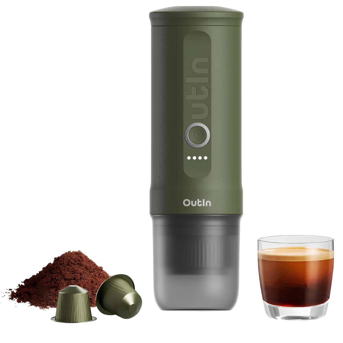 Machine à Café Portable Compatible Capsules et Moulu 20 Bars 7500mAh-2