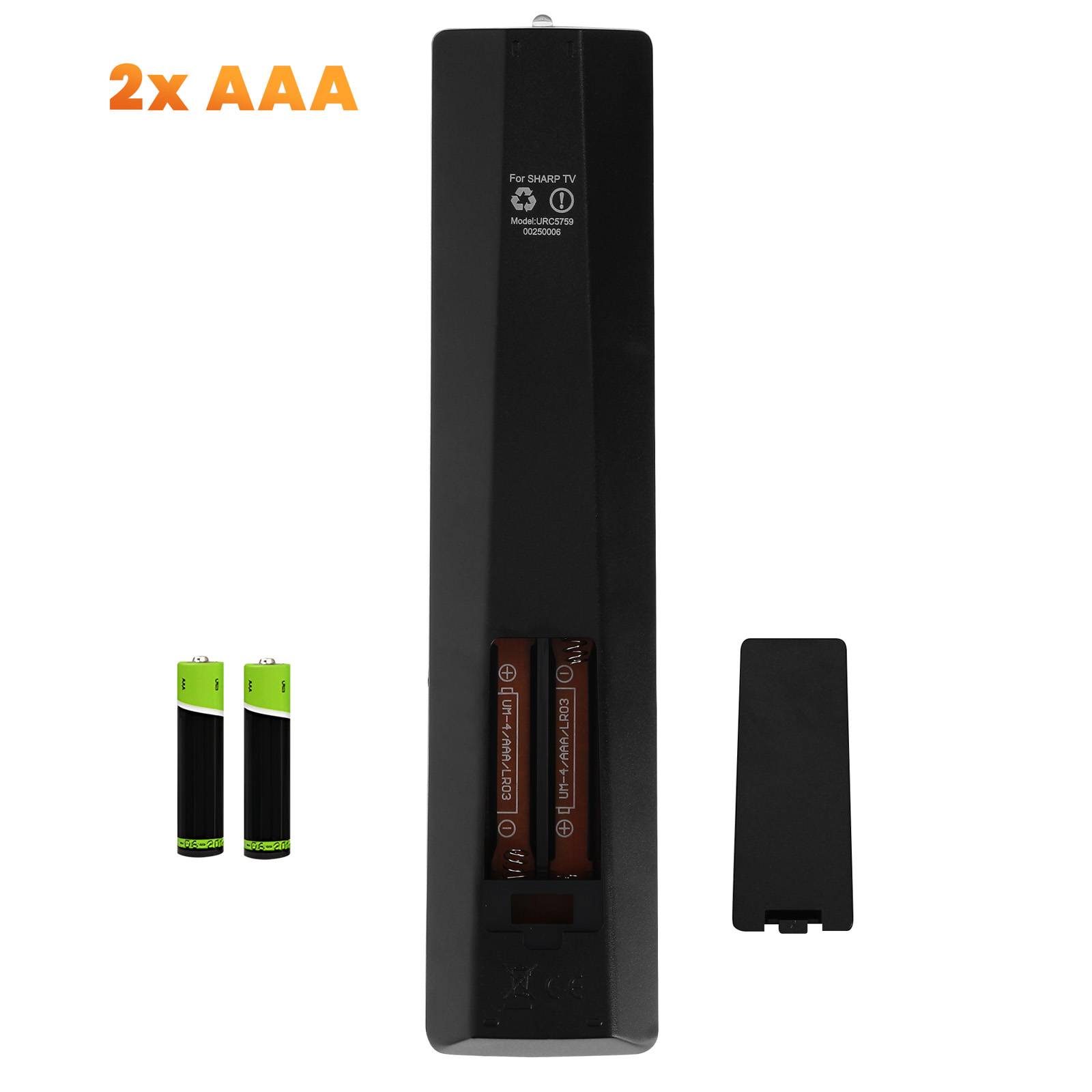 Télécommande Universelle pour Téléviseur Sharp Touches Complètes Portée 8m-3
