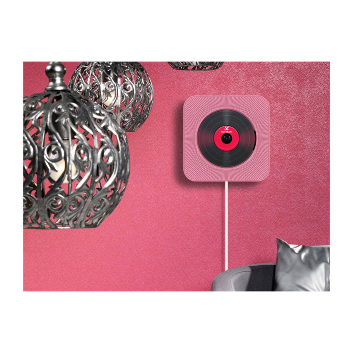 Lecteur CD Cancale Mural avec Bluetooth 5.0 FM Radio Télécommande-2