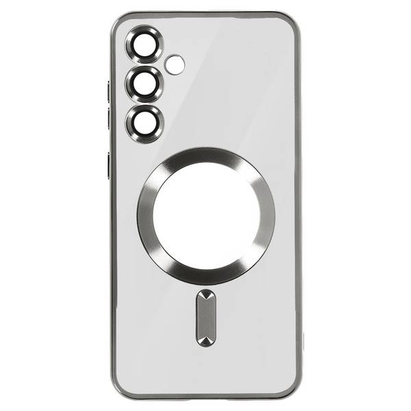 Coque MagSafe pour Samsung S24 en Silicone Contour Chromé