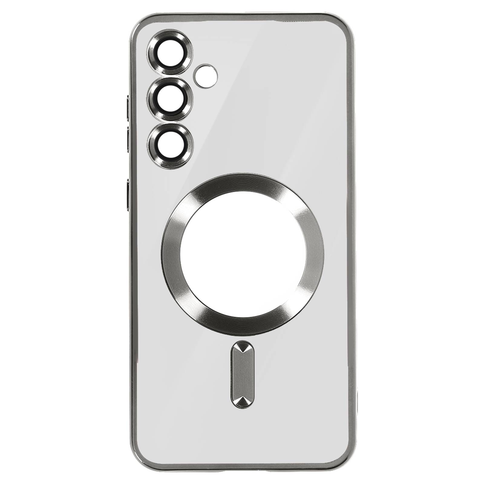 Coque MagSafe pour Samsung S24 en Silicone Contour Chromé-0