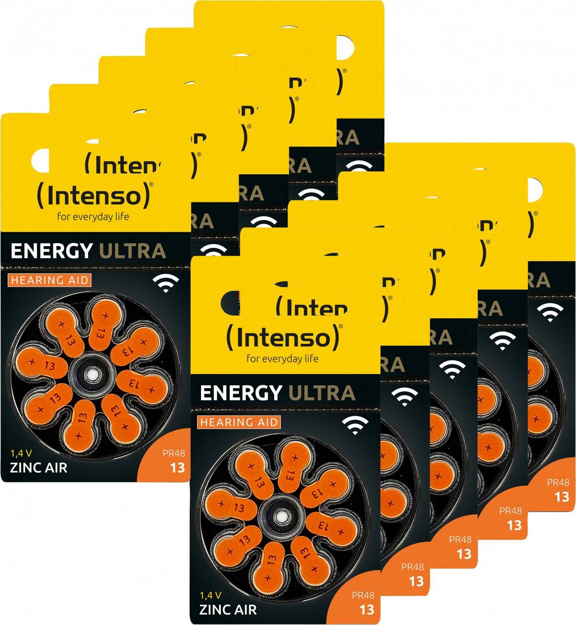 Pile pour appareil auditif Intenso « Energy Ultra » – A13 / PR48, 1,45 volts (paquet de 80)-0