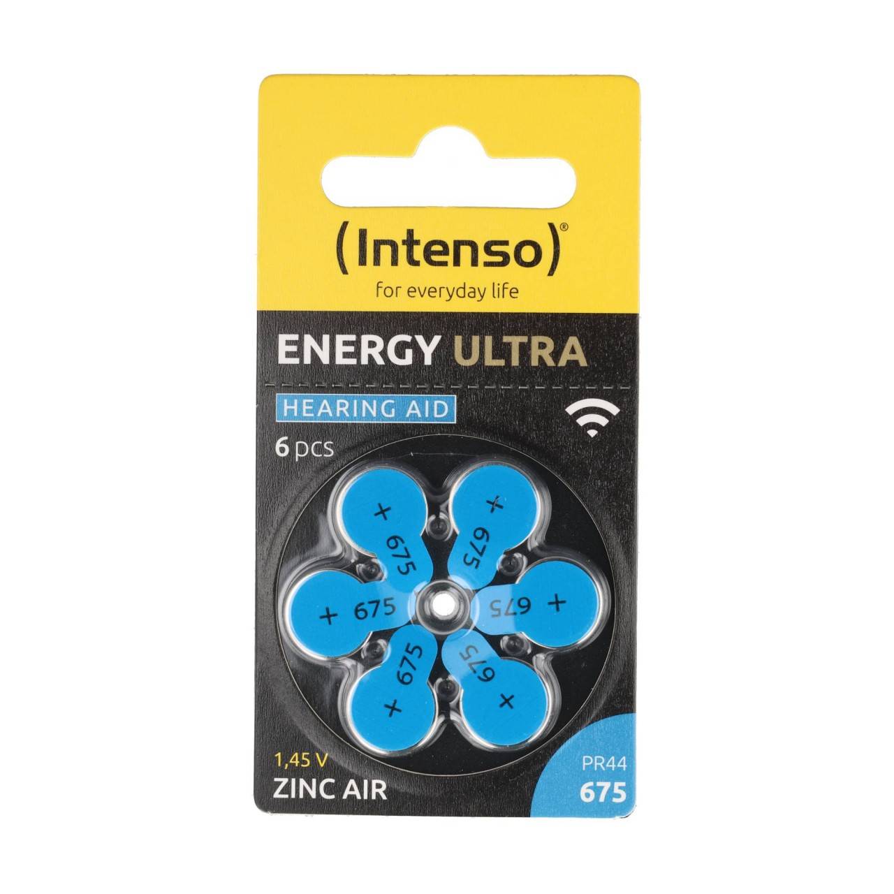 Pile pour appareil auditif Intenso « Energy Ultra » – A675 / PR44, 1,45 volts (paquet de 6)-0