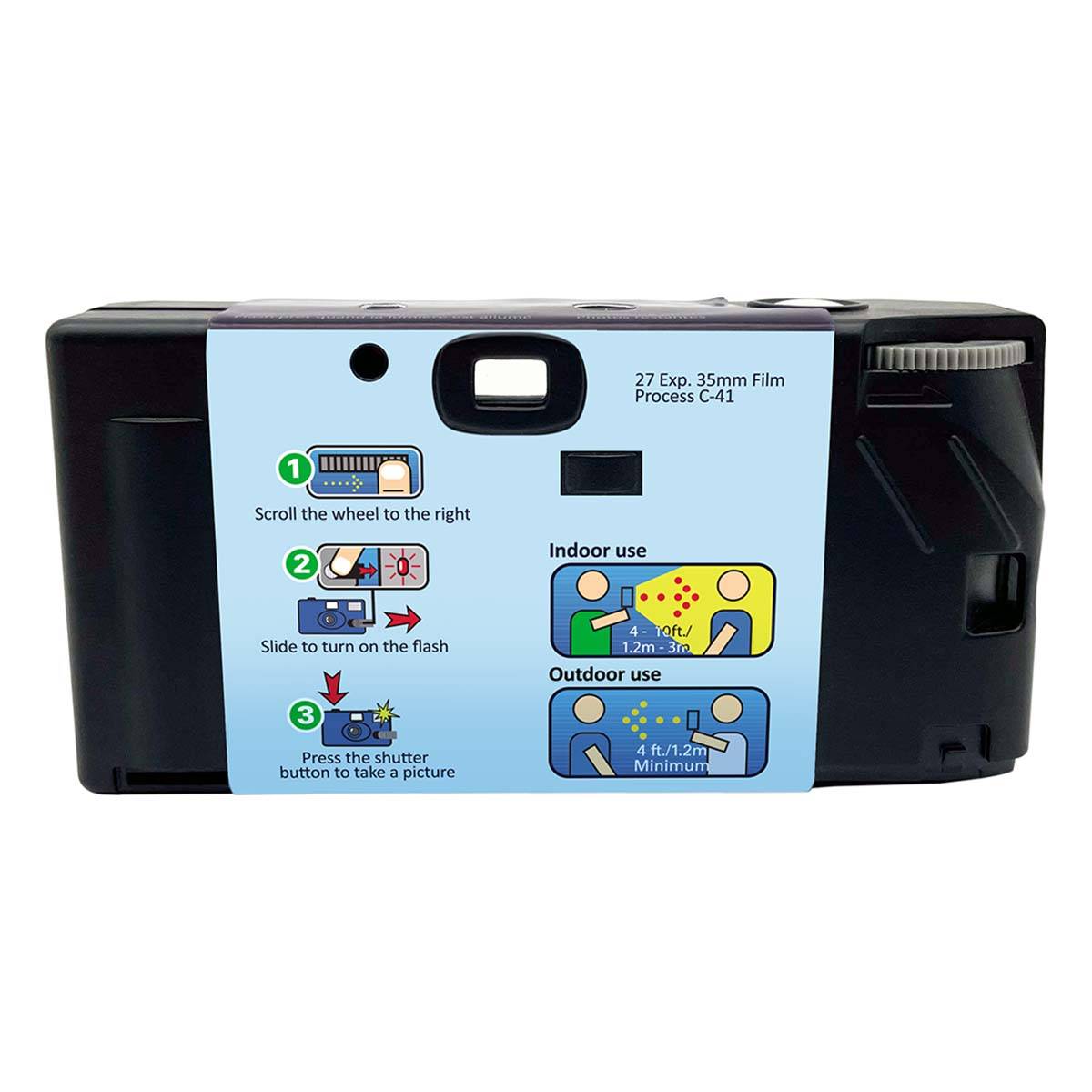 Appareil Photo Jetable 27 Poses couleur modèle Realishot Flash-1