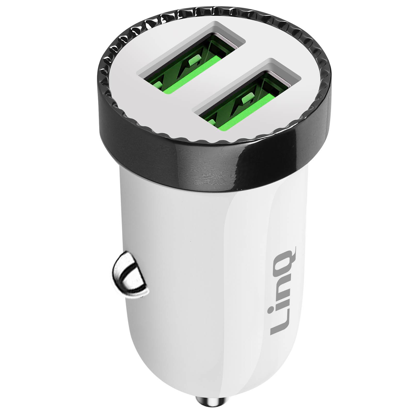 Chargeur Voiture Double USB 2.4A 12W Rapide Et Sécurisé-0