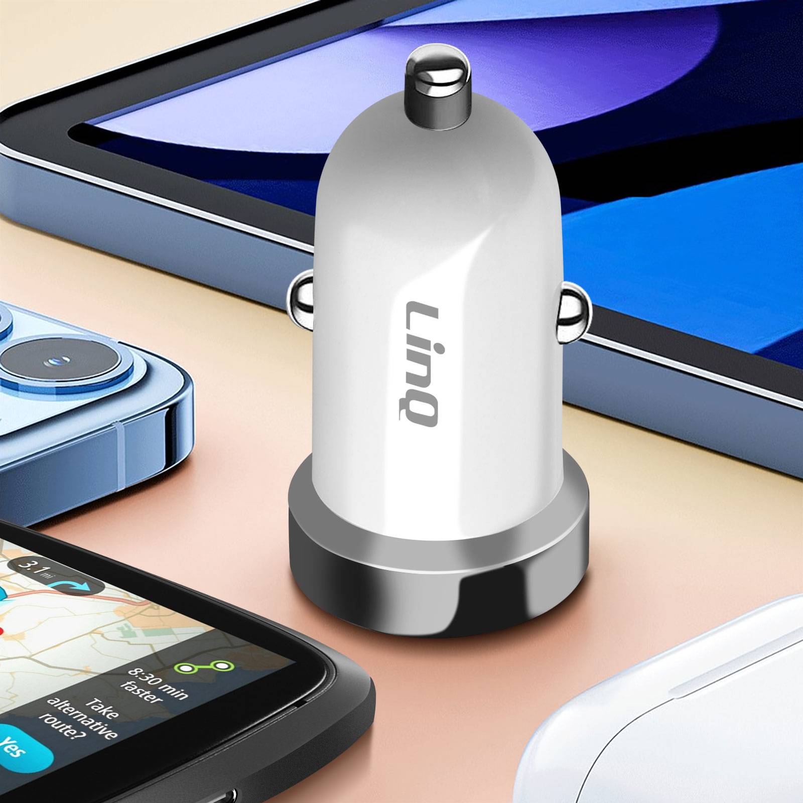 Chargeur Voiture Double USB 2.4A 12W Rapide Et Sécurisé-4