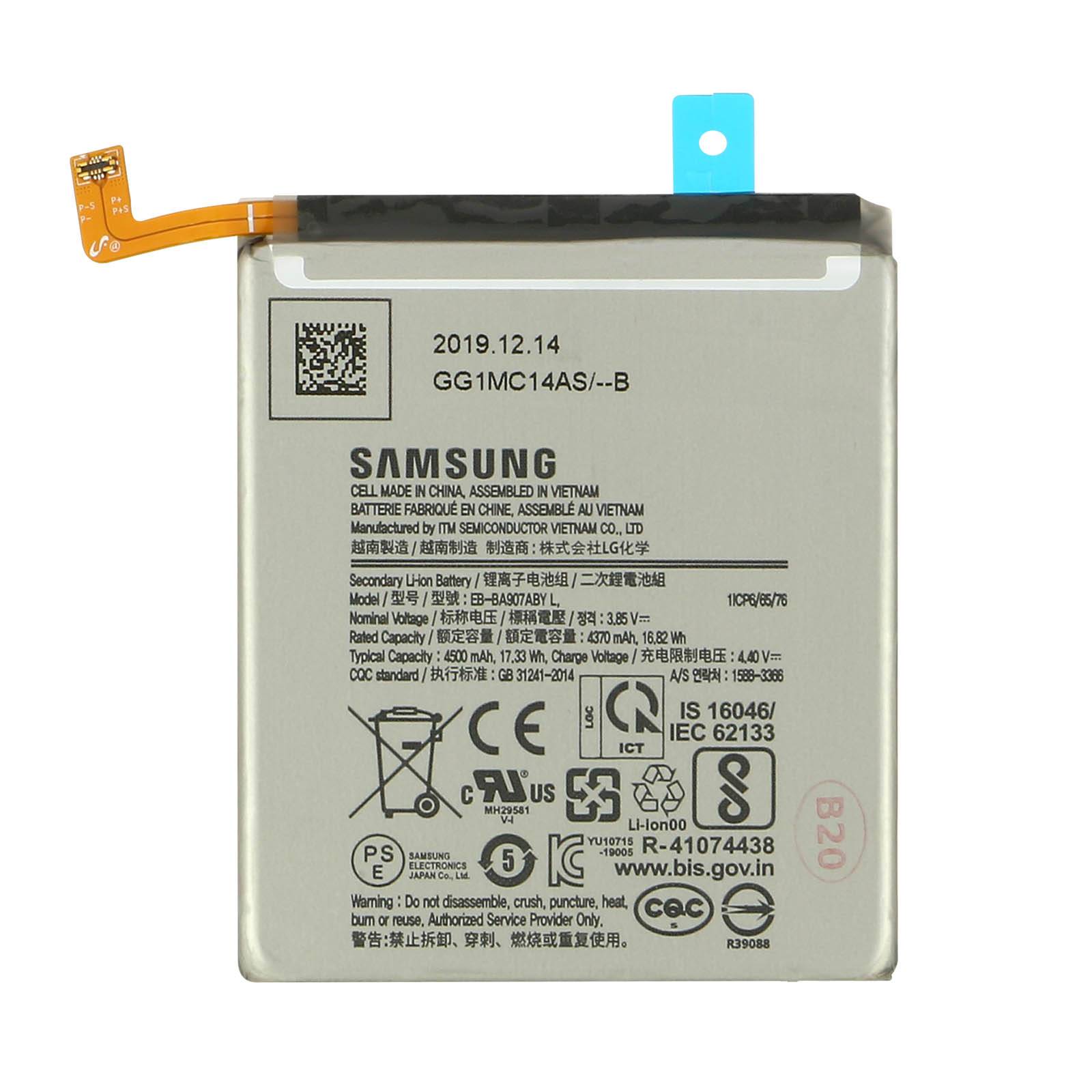 Batterie de remplacement pour Galaxy S10 Lite Li-ion 3.85V 4500mAh-1