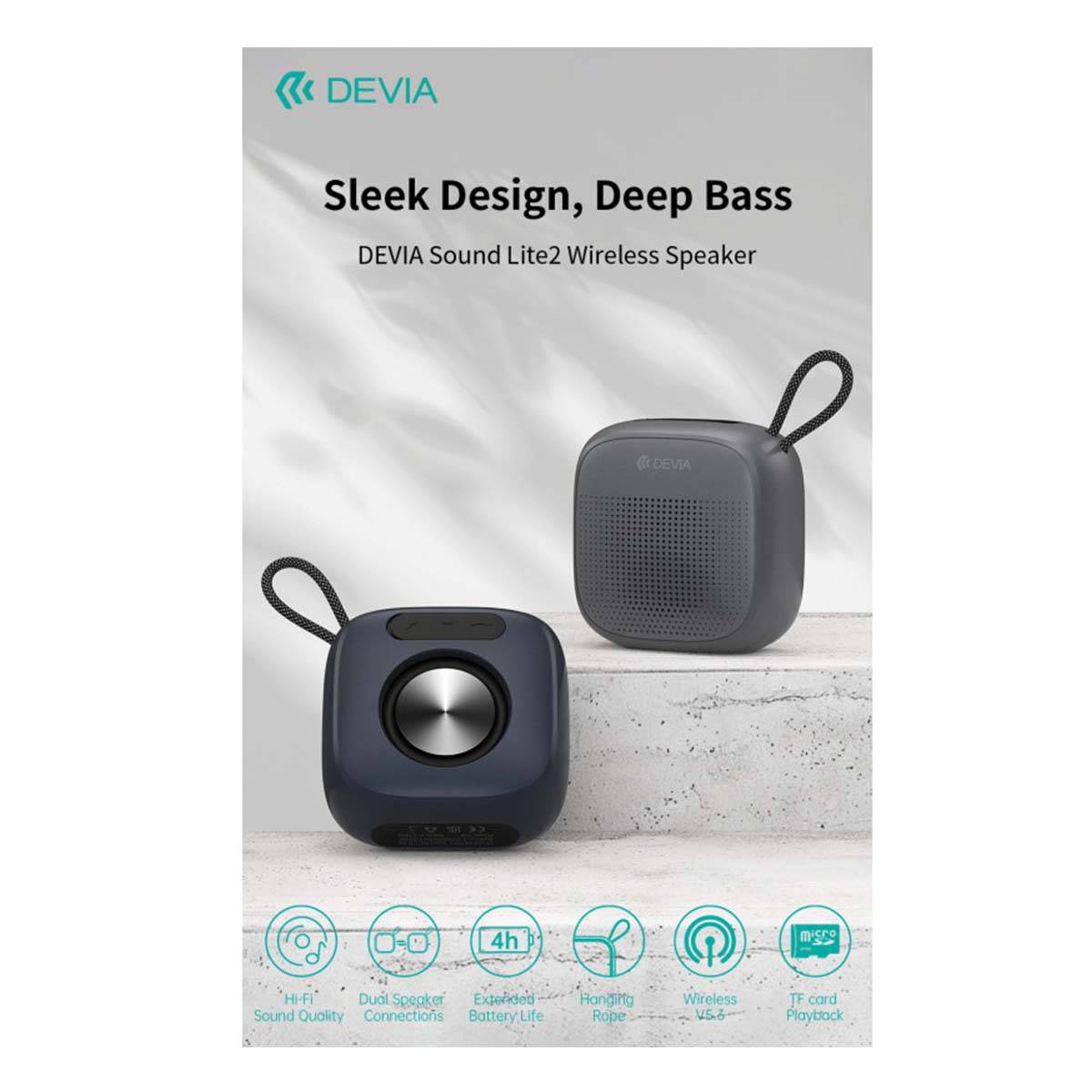 Enceinte Bluetooth 5.3 Portable 10W Sound Lite 2 Son Puissant Ultra Compact-3