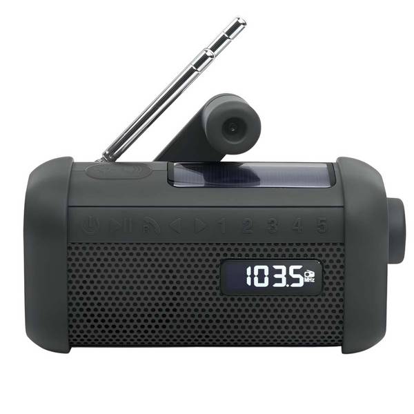Radio à Manivelle / Solaire Bluetooth avec Lampe de Poche modèle MH-08MB