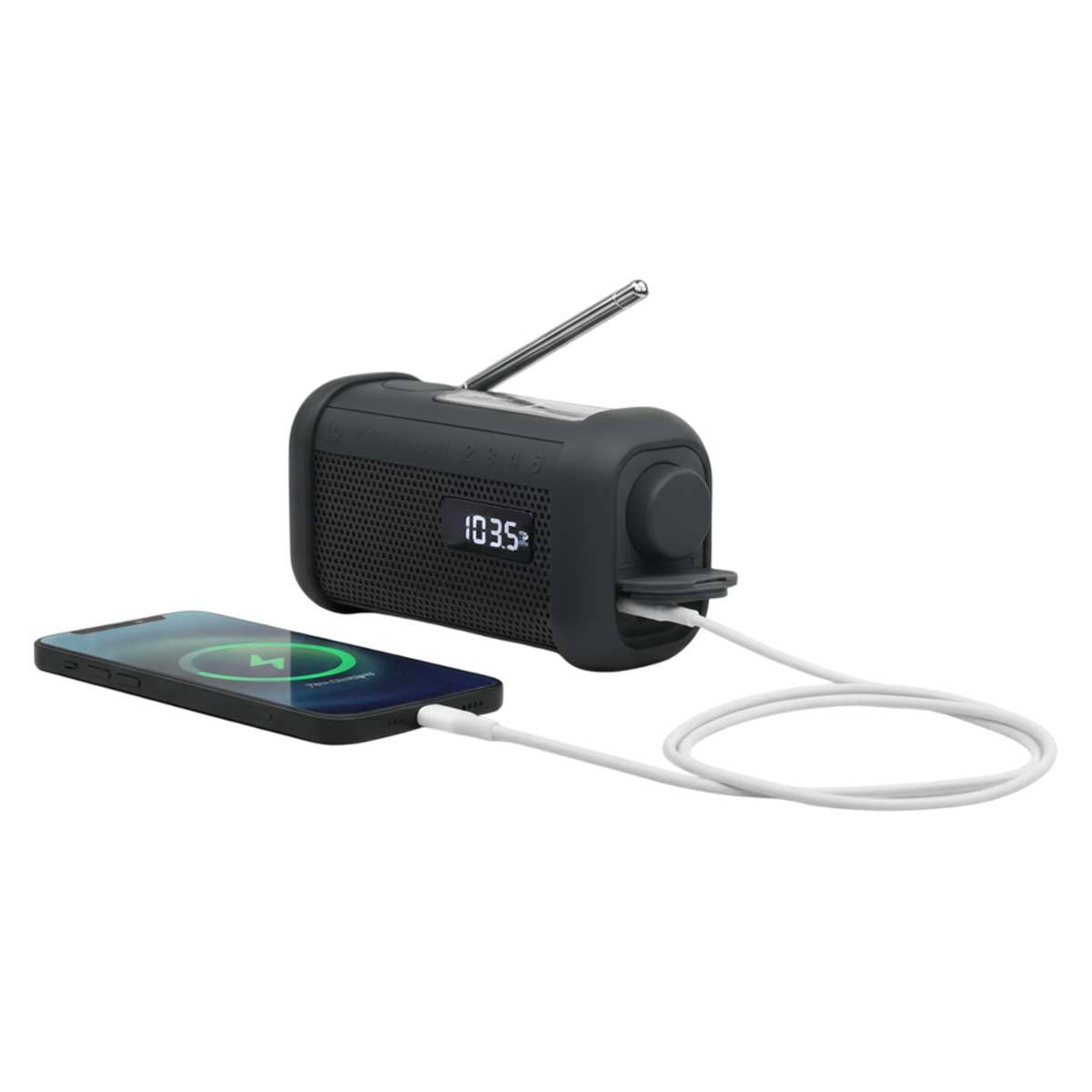 Radio à Manivelle / Solaire Bluetooth avec Lampe de Poche modèle MH-08MB-3