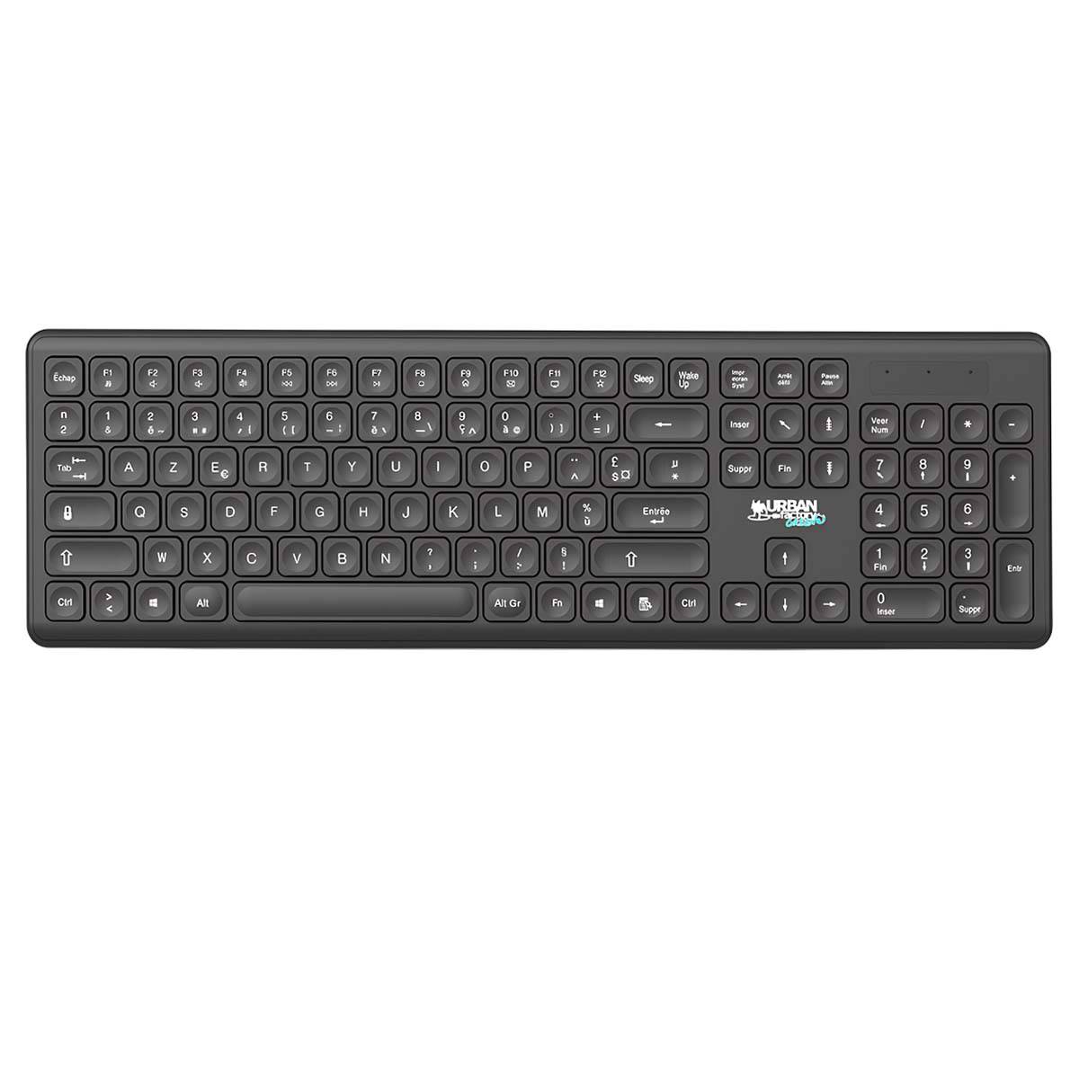 Clavier Sans Fil Bluetooth Cyclee avec Mini Récepteur USB et USB-C 2.4Ghz-1