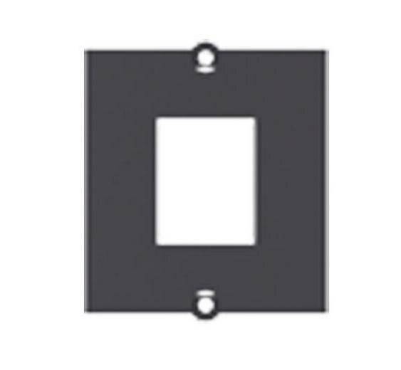BACHMANN Module Cadre 1 Keystone avec fixation métallique, noir-4