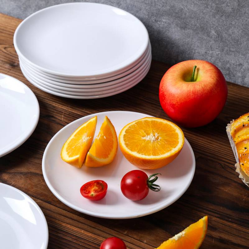 Assiette Ronde en Mélamine - Ø 17,7 cm - Lot de 10-2