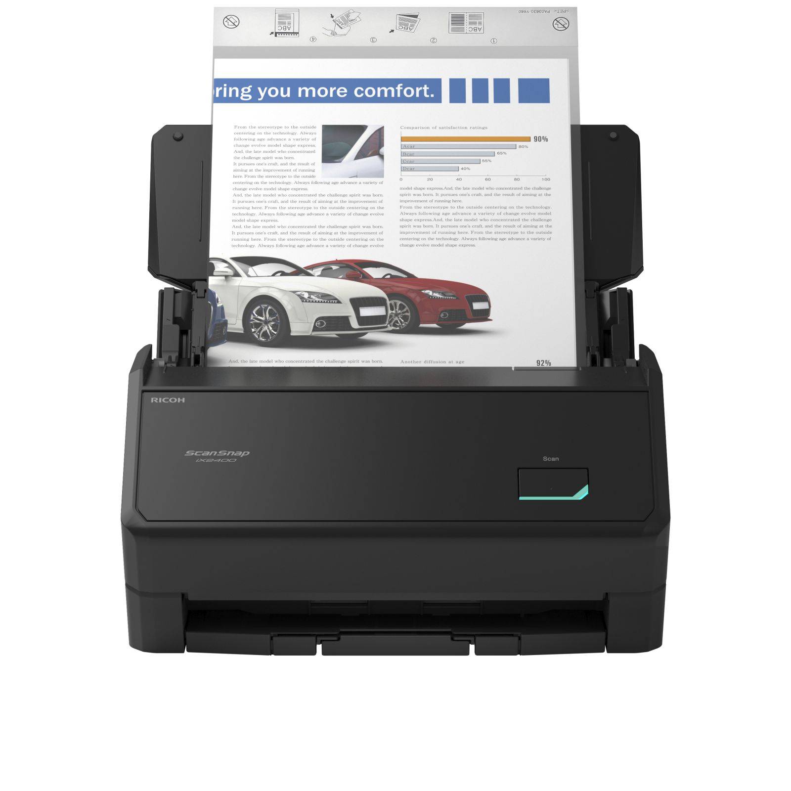 RICOH ScanSnap iX2400 45ppm/90ipm Black A4 Duplex ADF USB 3.2-1