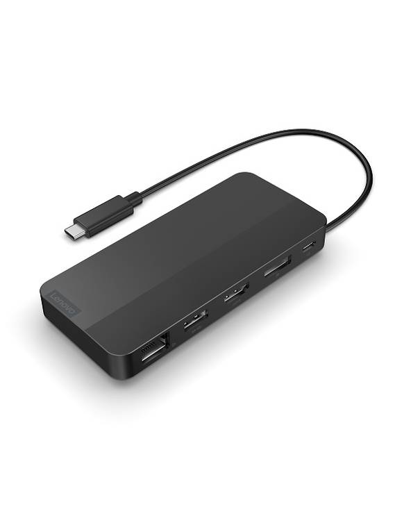 Lenovo 40B90000WW, Avec fil, USB 3.2 Gen 1 (3.1 Gen 1) Type-C, 1000 Mbit/s, Noir, Eclipse Black, 4K Ultra HD-0