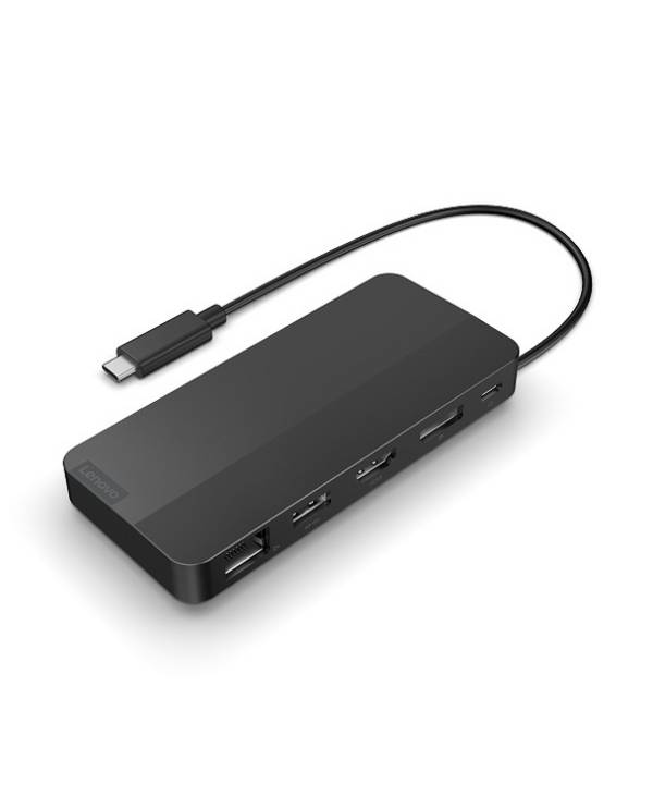 Lenovo 40B90000WW, Avec fil, USB 3.2 Gen 1 (3.1 Gen 1) Type-C, 1000 Mbit/s, Noir, Eclipse Black, 4K Ultra HD