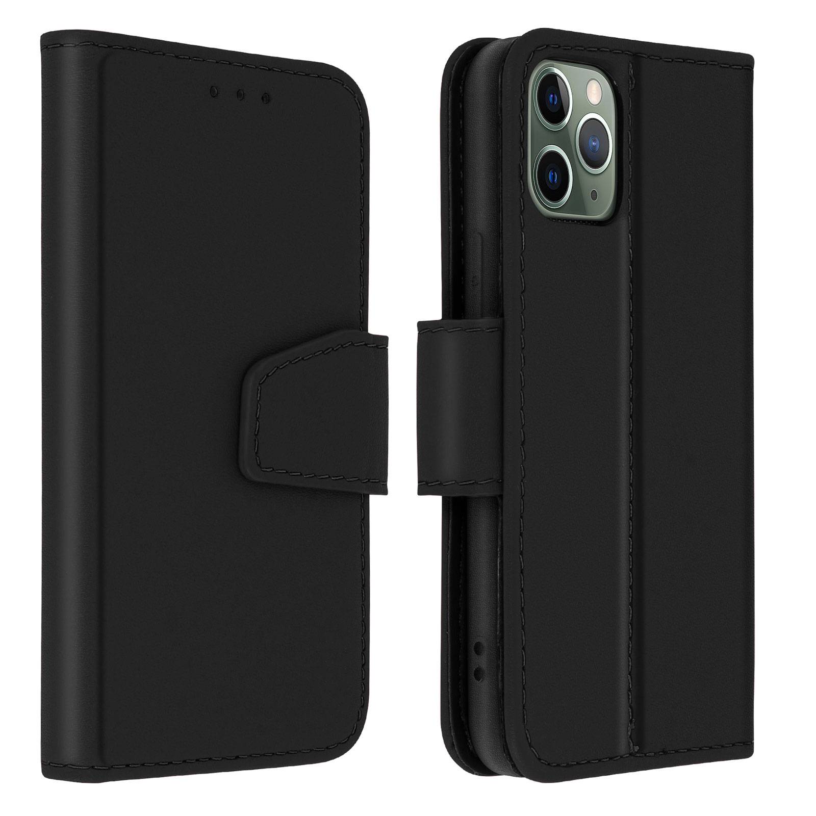Étui Portefeuille pour iPhone 11 Pro Max en Cuir Premium avec Fonction Stand-1