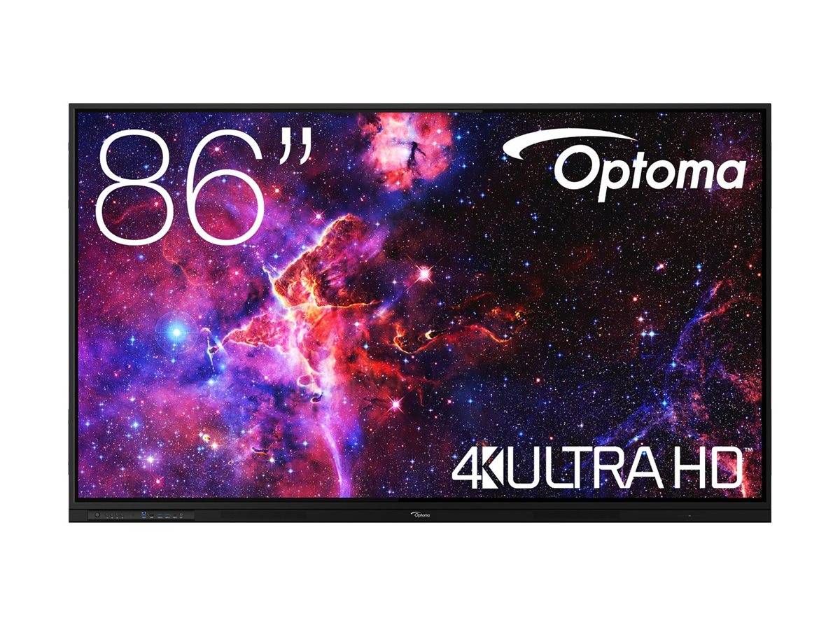 OPTOMA 3863RK ENI 86p - 4K UHD 3840x2160 multitouch 40pts android/50pts Win - 450cd/m2 8Go/64Go 6ms haut-parleurs-0