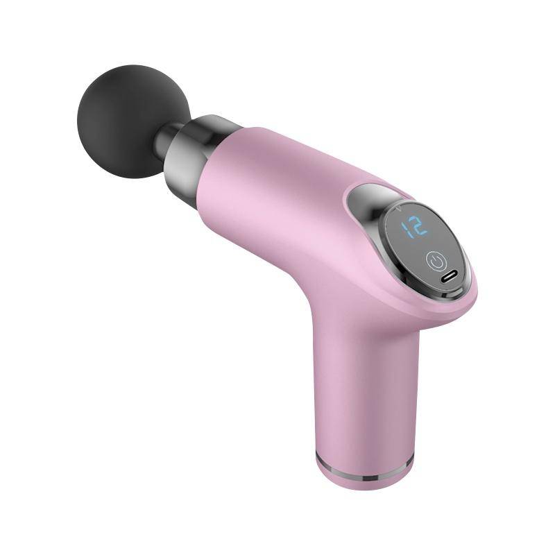 Pistolet De Massage Rose 12 Vitesses Pour Relaxation Musculaire Profonde - Yonis-0