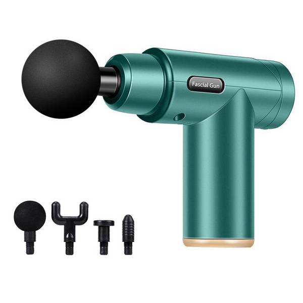 Pistolet De Massage Mini Électrique Portatif Relaxation Musculaire 6 Vitesses Vert YONIS
