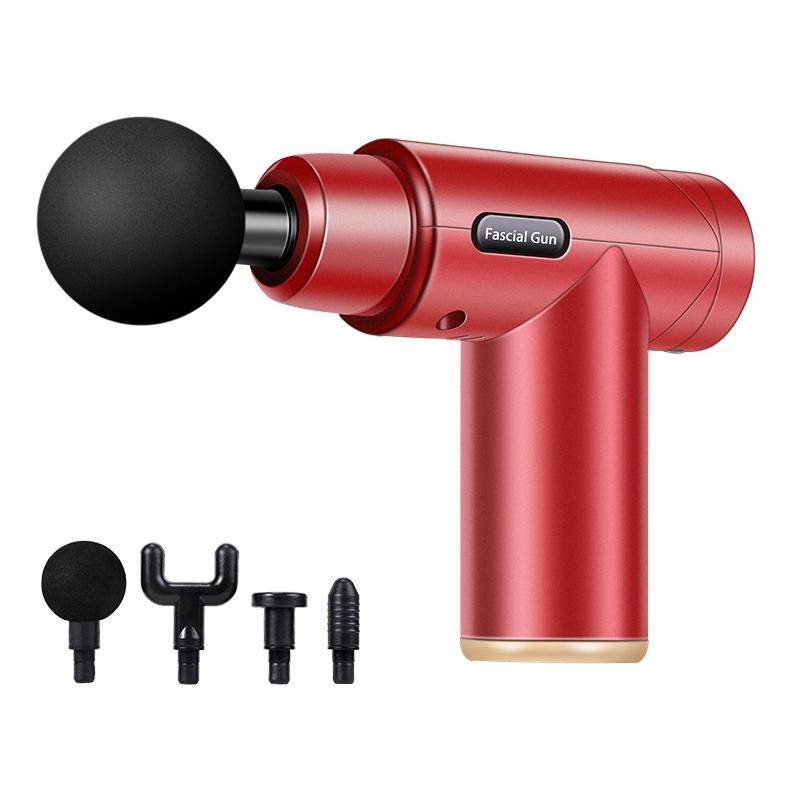 Pistolet De Massage Mini Électrique Portatif Relaxation Musculaire 6 Vitesses Superior Rouge YONIS-0
