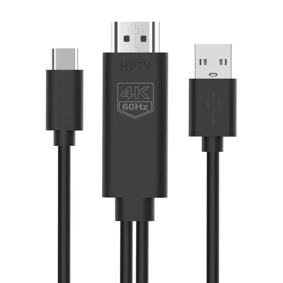 Câble HDTV USB-C 4K 60Hz Pour Connexion PC Mobile Vers TV Haute Définition YONIS-0