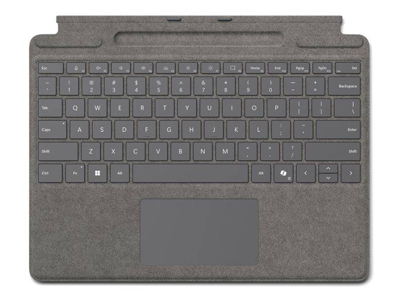 MICROSOFT Surface - Keyboard - Clavier - Trackpad - Encoche Pen - Surface Pro 8/9/10/11 - Copilot Ready - AZERTY - Plati-0