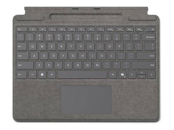 MICROSOFT Surface - Keyboard - Clavier - Trackpad - Encoche Pen - Surface Pro 8/9/10/11 - Copilot Ready - AZERTY - Plati