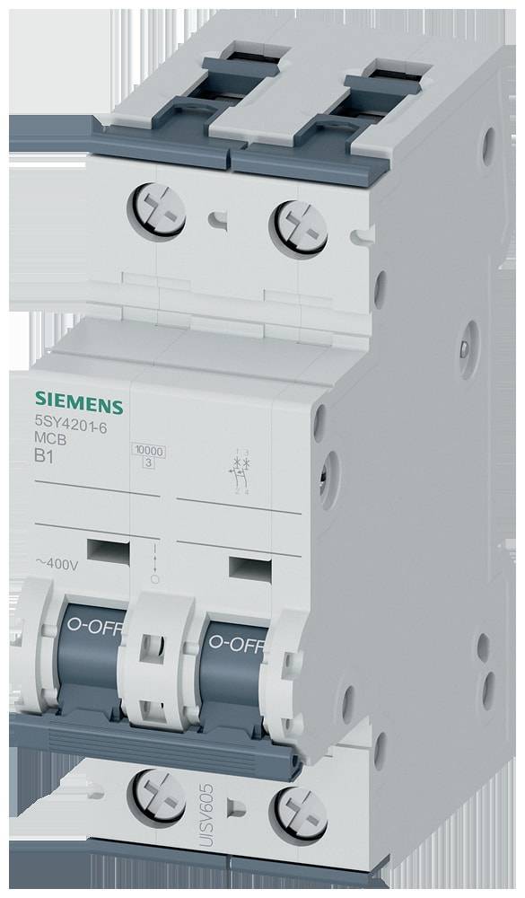Siemens 5SY42016 5SY4201-6 Disjoncteur 2 pôles 1 A 400 V/AC-0