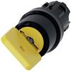 Siemens 3SU10004JF210AA0 3SU1000-4JF21-0AA0 Commutateur à clé collerette plastique clé noir, jaune 1 x 90 ° 1 pc(s)