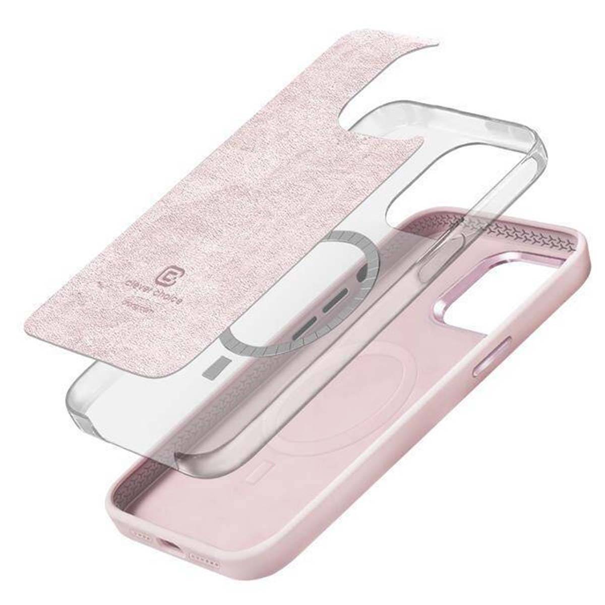 Coque pour iPhone 15 Plus MagSafe en Silicone Souple Antichocs-1