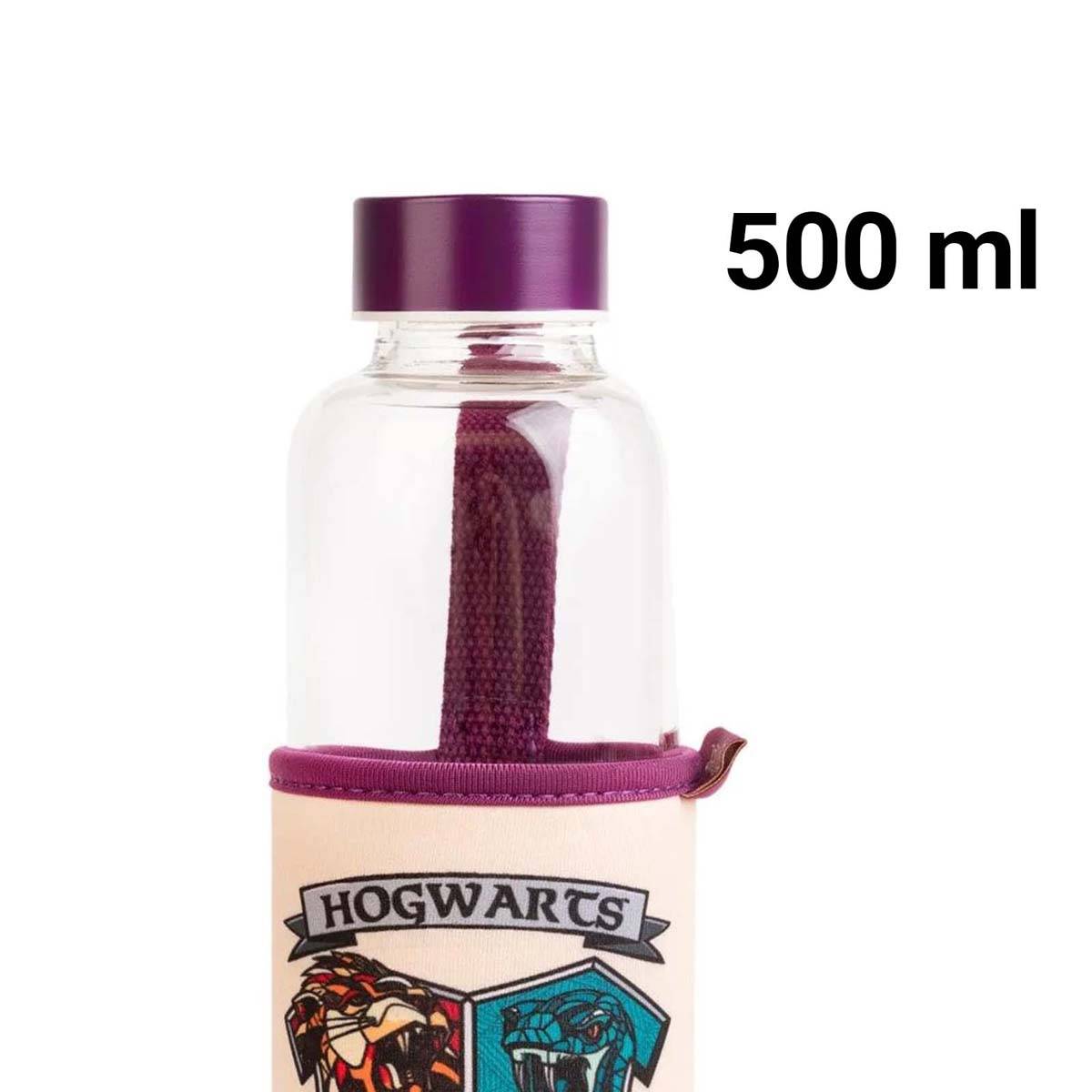Gourde en Verre Blason Poudlard de Harry Potter 500ml-3
