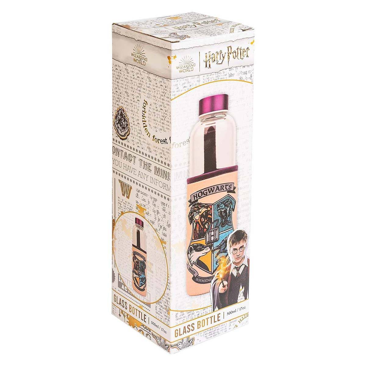 Gourde en Verre Blason Poudlard de Harry Potter 500ml-4