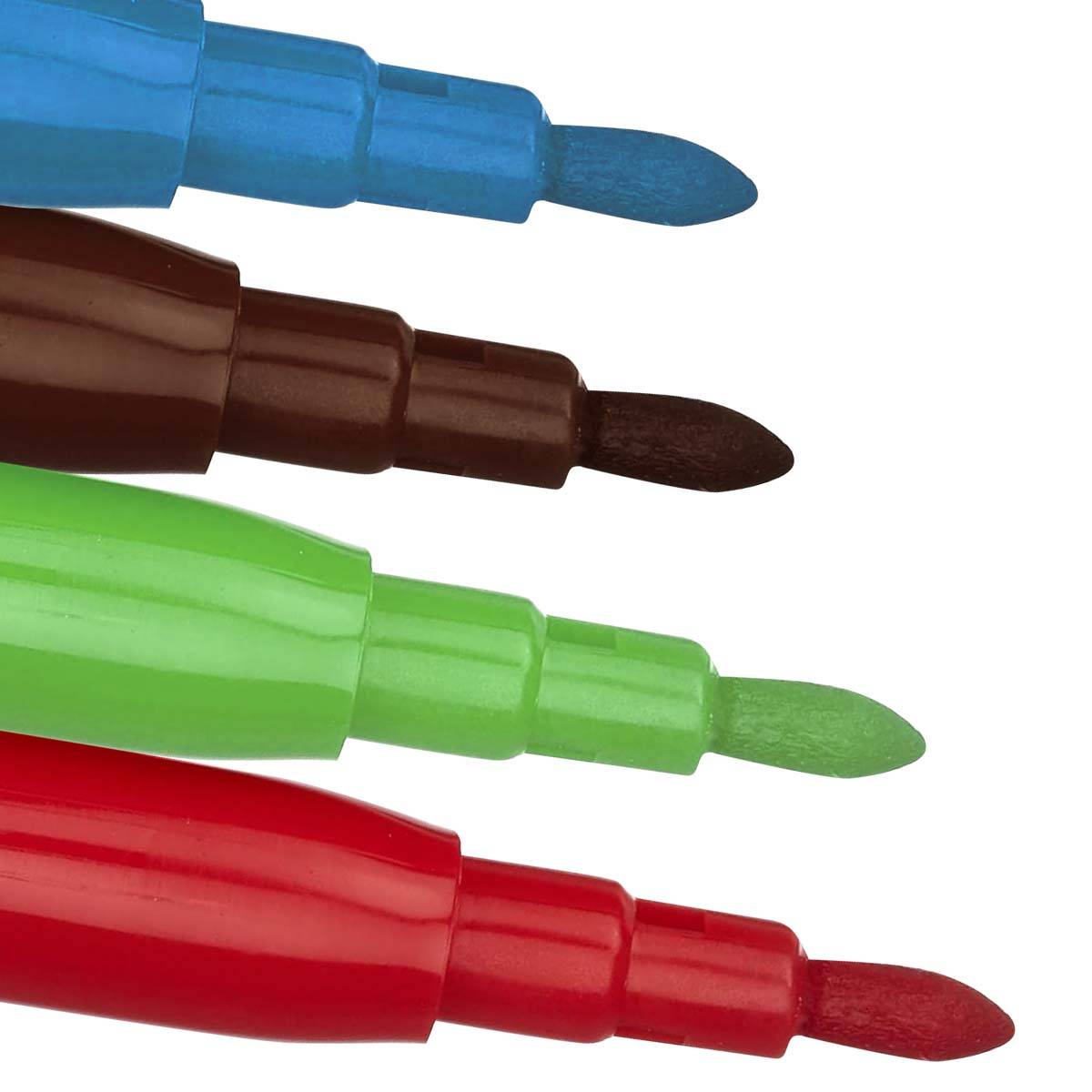 Stylos Marqueurs 6 Couleurs pour Dessin et Coloriage Pointe Fine 2mm-2