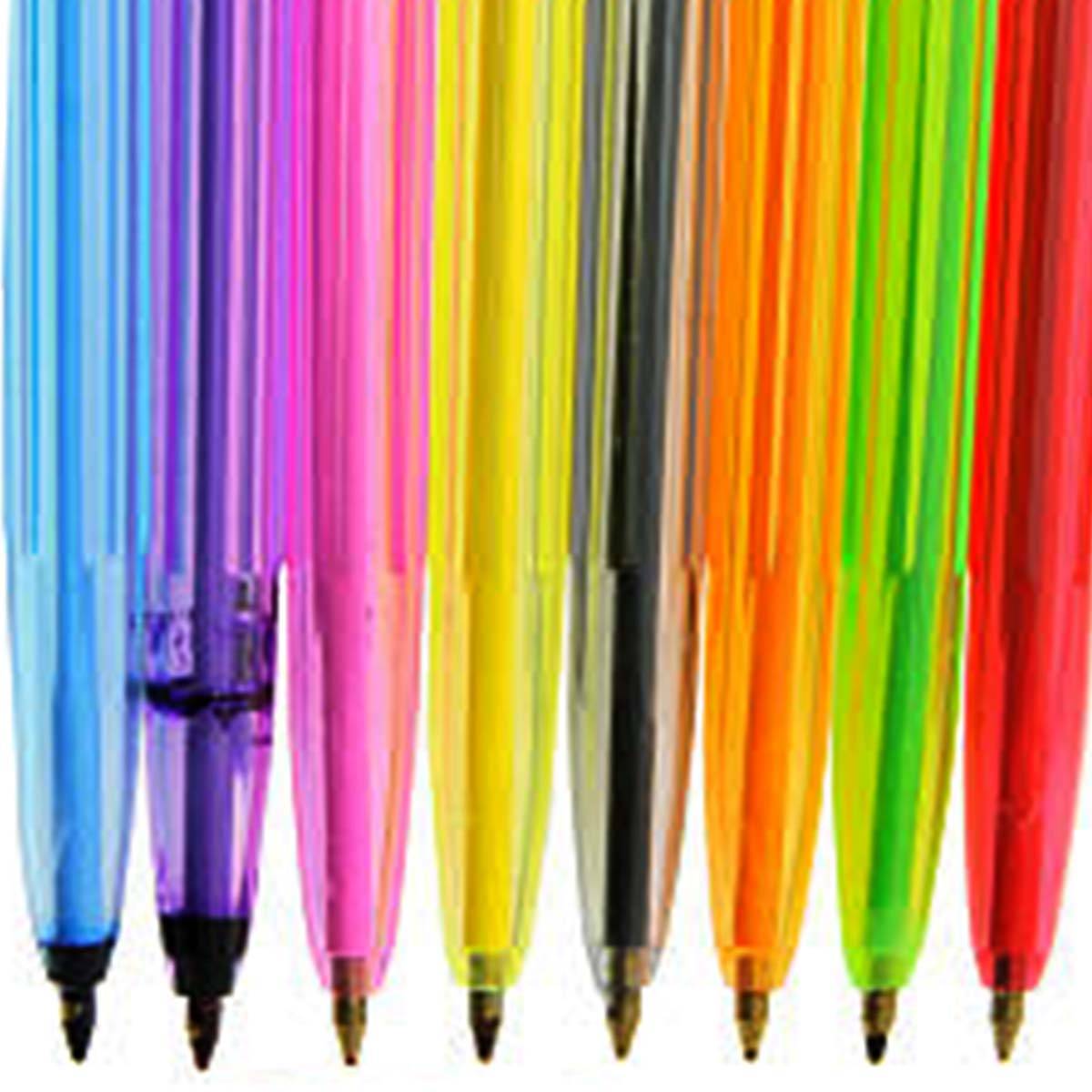 Lot de 10 Stylos à Bille Couleurs Assorties-1