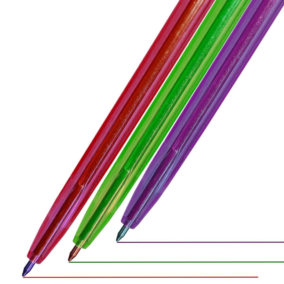 Lot de 10 Stylos à Bille Couleurs Assorties-2
