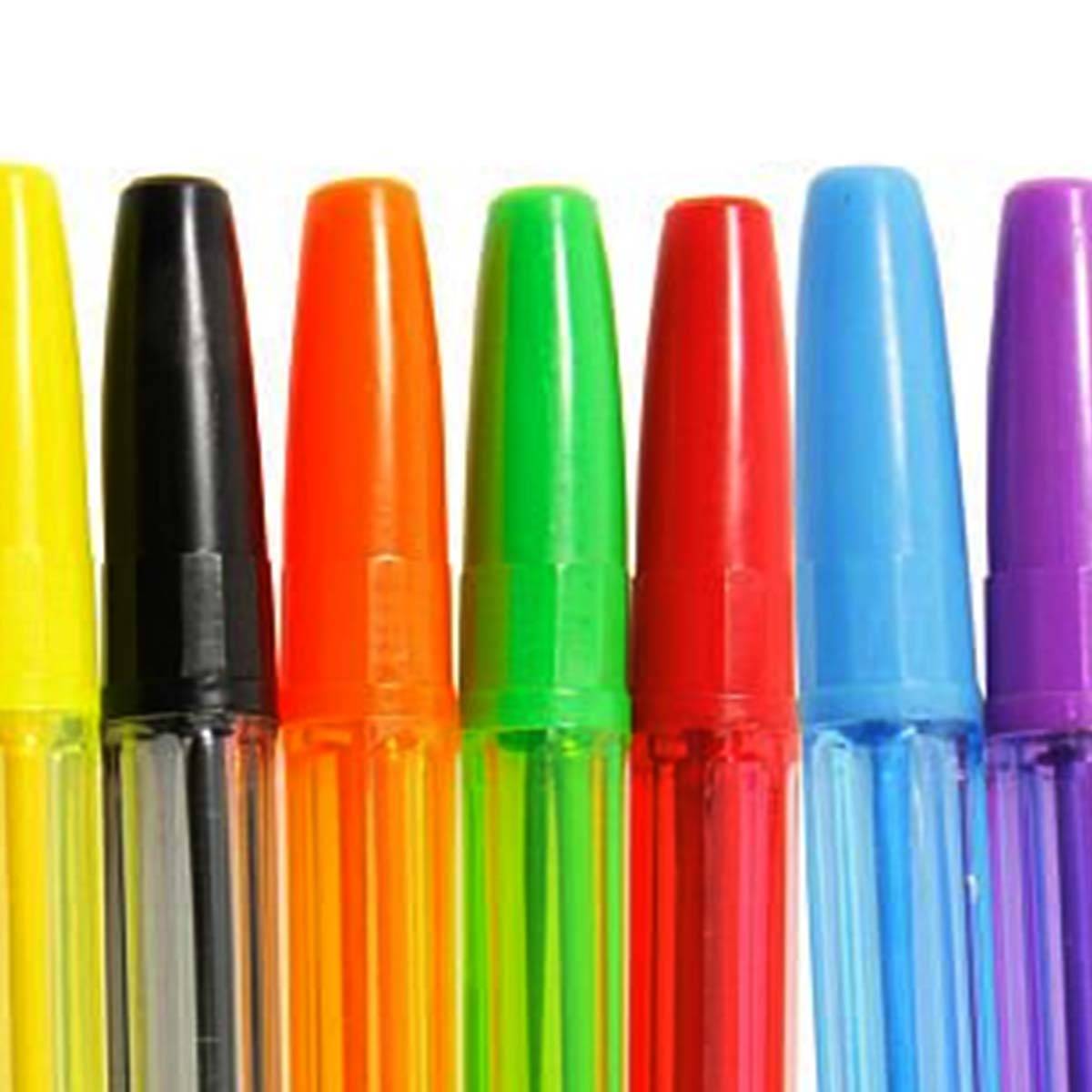 Lot de 10 Stylos à Bille Couleurs Assorties-3